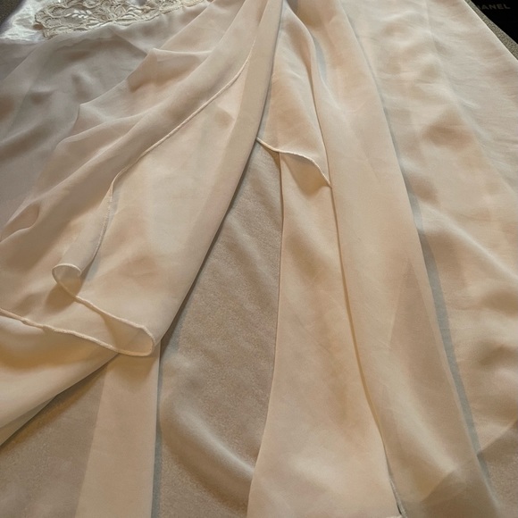 Vintage Unmentionables White Negligee Gown Size 10 - Picture 8 of 16